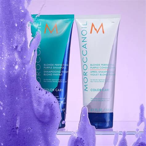 Moroccanoil Color Balsam Par Blond Cu Pigment Violet Blonde Perfecting Purple 200ml