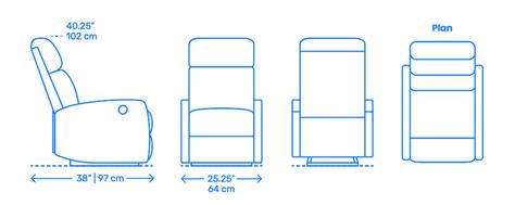 Recliners Reclining Chairs Dimensions And Drawings