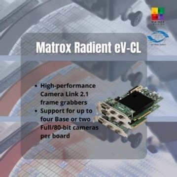 Matrox Imagings Ev Cl Jm Vistec System