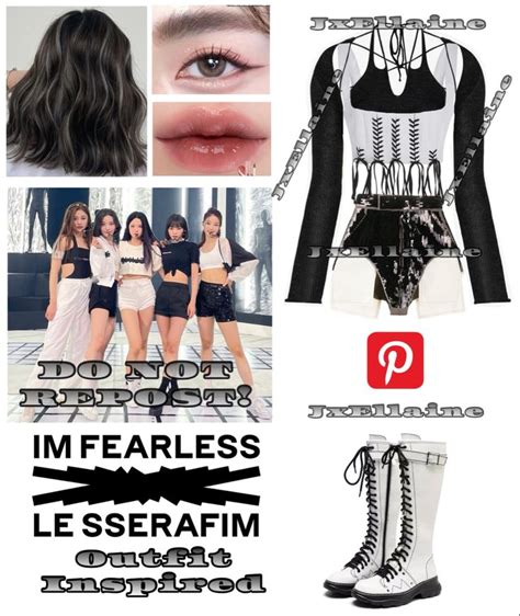 Le Sserafim Im Fearless Outfit Inspired Stage Outfits Kpop Fashion