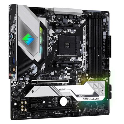 Placa Mãe ASRock B550M Steel Legend AMD AM4 Micro ATX DDR4 KaBuM