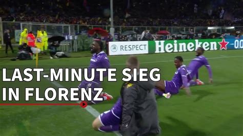 Sp Tes Tor Sichert Sieg Ac Florenz Vs Fc Br Gge Highlights Uefa