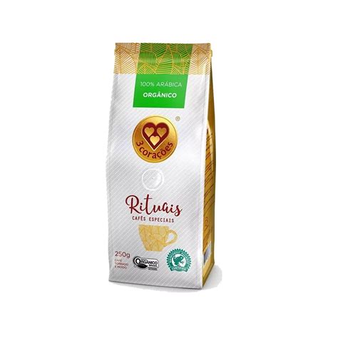 Café 3 Corações Rituais Orgânicos 250g Supermercado Cooperativa Consul