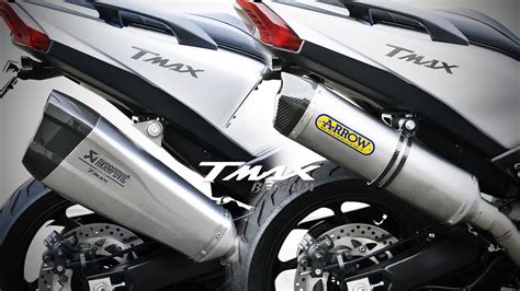 Yamaha TMAX SX 2017 2018 Akrapovic Vs Arrow Exhaust YouTube