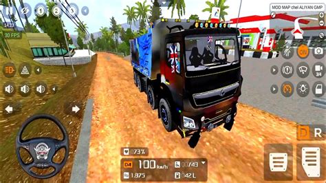 12 Wheel Bharat Benz Truck Gameplay🥵 Bus Simulator Indonesia