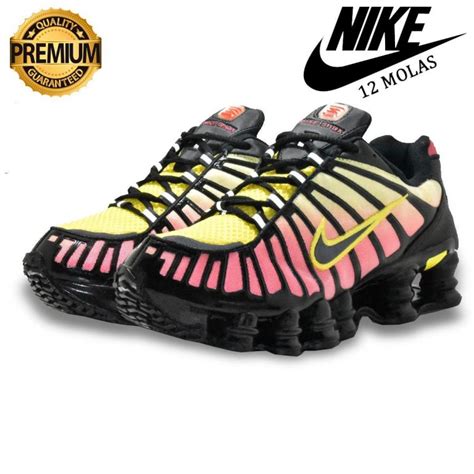 Tênis Nike Shox 12 Molas Premium Refletivo Tenis no Atacado Direto da