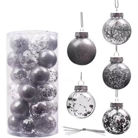 Boules De Noël Ornements Boules De Noël Incassables 30 Pièces 2 36