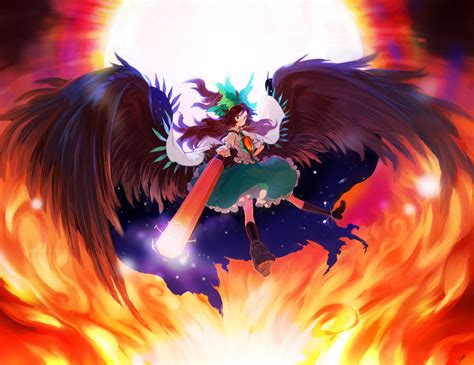 Download Utsuho Reiuji Anime Touhou Wallpaper