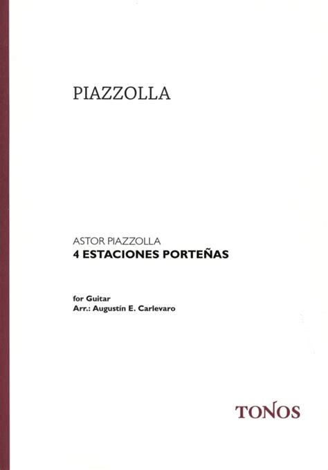 Estaciones Porte As Von Astor Piazzolla Im Stretta Noten Shop Kaufen