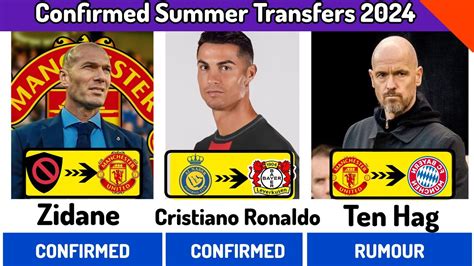 NEW CONFIRMED SUMMER TRANSFERS AND RUMOURS Zidane To United Confirmed