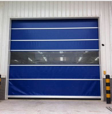 Industrial Pvc Fabric High Speed Roll Up Door Overhead Rapid Roller