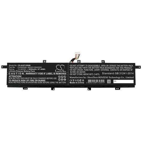 Battery for Asus ZenBook Pro Duo 15 OLED UX582LR-BP1979R - Device ...