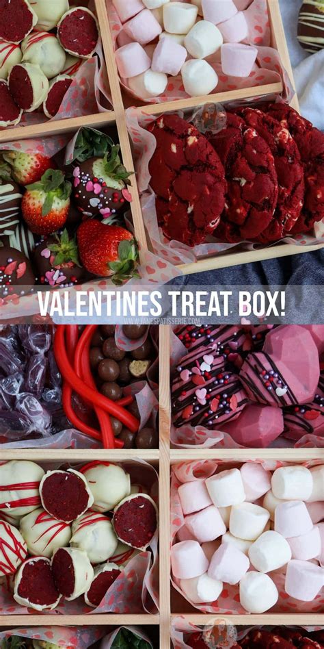 Valentine S Treat Box With Marshmallows Strawberries And Chocolate