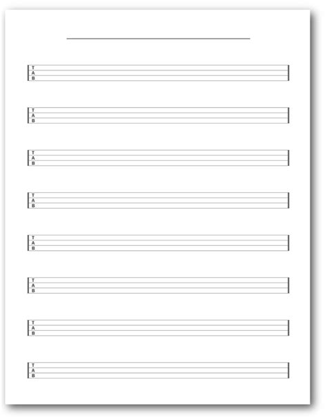 Blank Ukulele Tab Sheets Learn Ukulele Ukulele Downloadable Ukulele