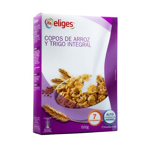 CEREALES ELIGES COPOS DE ARROZ INTEGRAL 500GR X12pcs Swiss Distribution