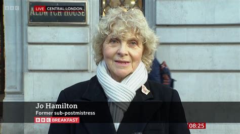 Jo Hamilton Former Post Office Sub Postmistress Interviewed Live On