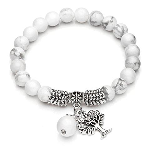 Top Plaza Bracelet Extensible Arbre De Vie Avec Pierre Porte Bonheur