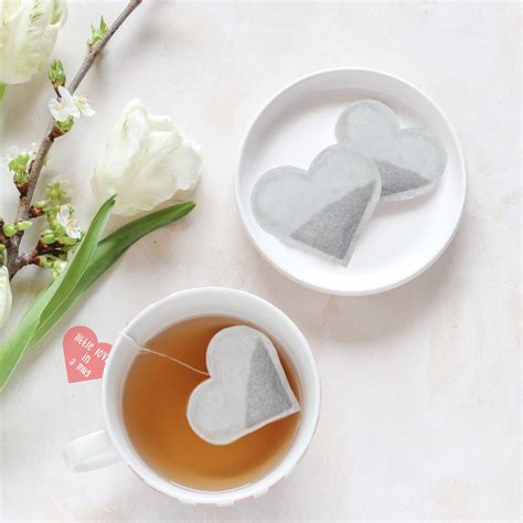 Heart Shaped Tea Bags Positivi Tea Gift Box Box Of Love Etsy Uk