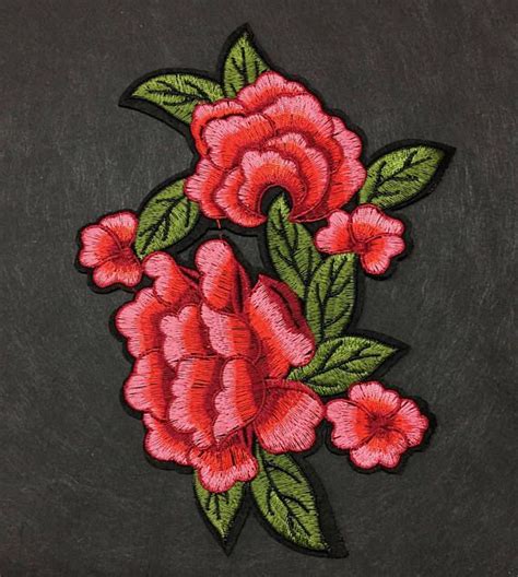 Iron On Patch Embroidery Patch Gucci Style Patch Patches Rose Patch