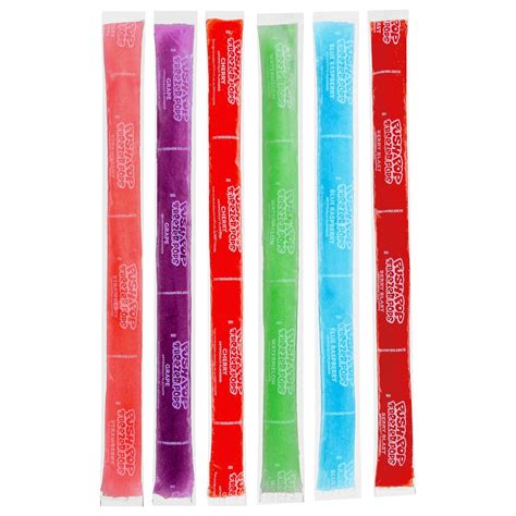 Push Pop Freezer Pops Paquete Variado De Paletas De Hielo Envueltas