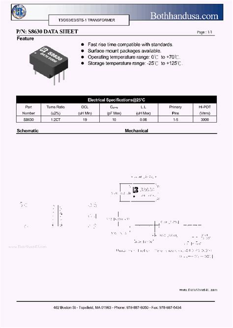 S8630 1918162 Pdf Datasheet Download Ic On Line