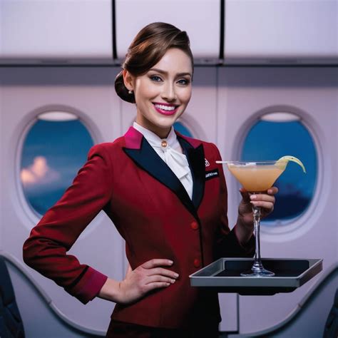 Pilot And Air Hostess Premium Ai Generated Image