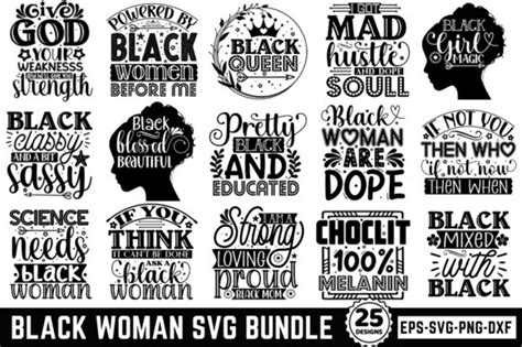 Black Woman Svg Bundle Black Girl Magic Afro Girl Svg Afro Etsy