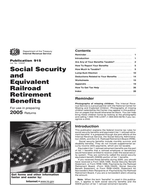 Social Security Benefits Worksheet