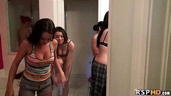 Hot Bathroom Orgy With Angel Del Rey And Rahyndee James