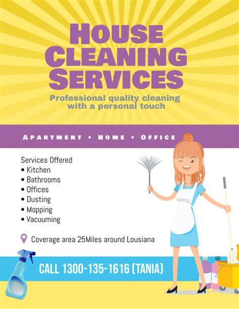 Free House Cleaning Flyer Templates Download Printable Templates