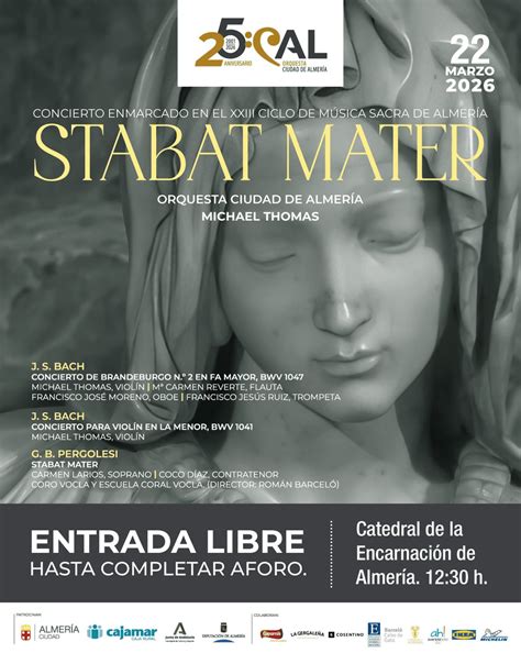 La Orquesta Ciudad de Almería llevará su ‘Stabat Mater’ a la Catedral