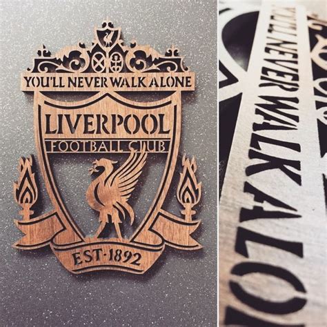 Liverpool Fc Crest With Champions League Stars Stainless Steel Mounted