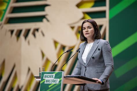 Sviatlana Tsikhanouskayas speech at Bündnis 90 Grünen congress in