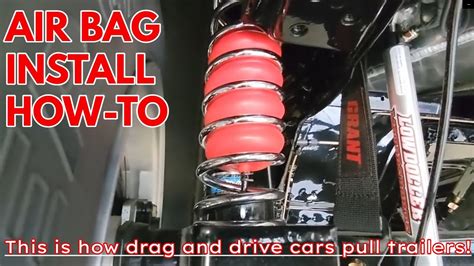 Air Bag Install Video For Drag And Drive Cars How To Get Bags Into 3 Coilover Springs Easily