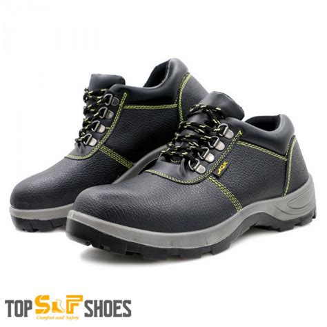 Anti Smashing Steel Toe Pu Sole Anti Puncture Work Safety Shoes Black