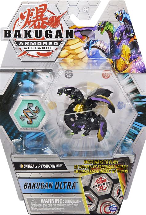 Buy Bakugan Ultra Fused Sabra X Pyravian 3 Inch Tall Armored Alliance