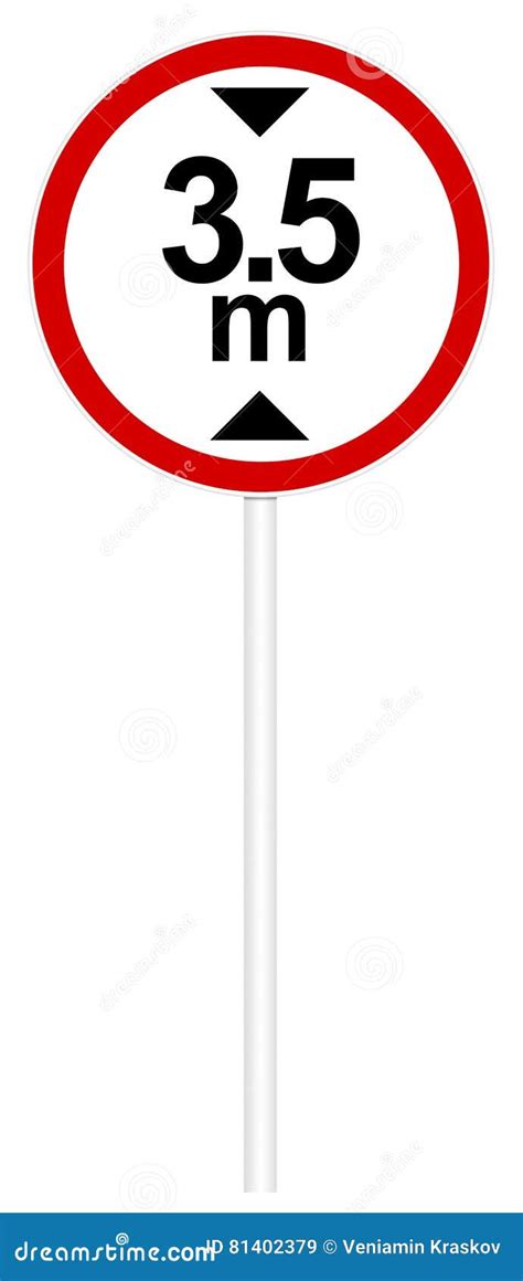 Prohibitory Traffic Speed Limit Sign Km H Logo Element Illustration