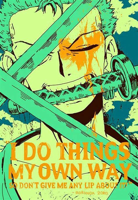 INSPIRING ZORO QUOTES | One Piece Amino