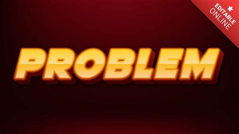 Problem King D Text Effect Generator