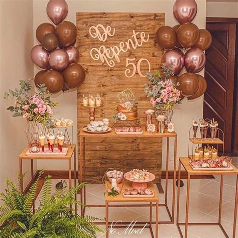 Elegante Decoraciones Para Fiestas 50 Años Mujer FormatoAPA