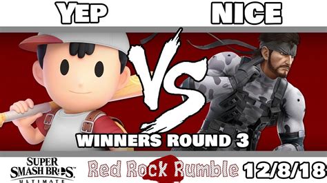 Red Rock Rumble Rvvl Yep Ness Vs Wos Nice Snake Ssbu