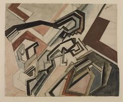 Gino Severini Armored Train In Action