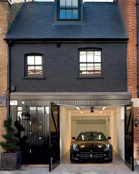 All Black Townhouse And Ferrari Matching Colours In The Heart Of