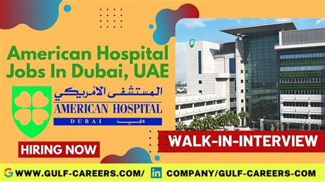 American Hospital Jobs In Dubai Across Uae Hiring Staff Urgent