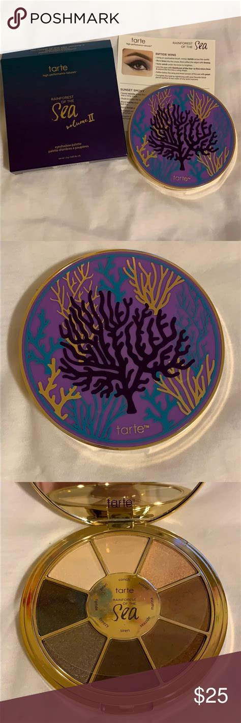 Tarte Rainforest Of The Sea Eyeshadow Palette Eyeshadow Palette Eyeshadow Colorful Eyeshadow