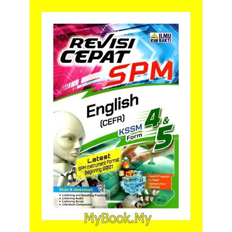 Myb Buku Rujukan Nota Revisi Cepat Spm English Cefr Kssm Tingkatan