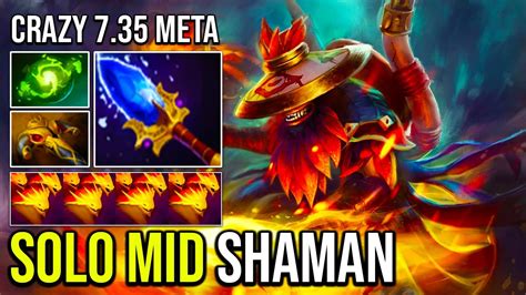 Crazy Solo Mid Shadow Shaman Aghs Refresher Ez Mmr Game Dota Youtube