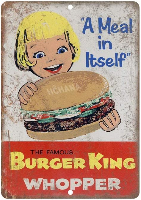 Burger King Fast Food Restaurant 1960s Magazine Ad, 58% OFF