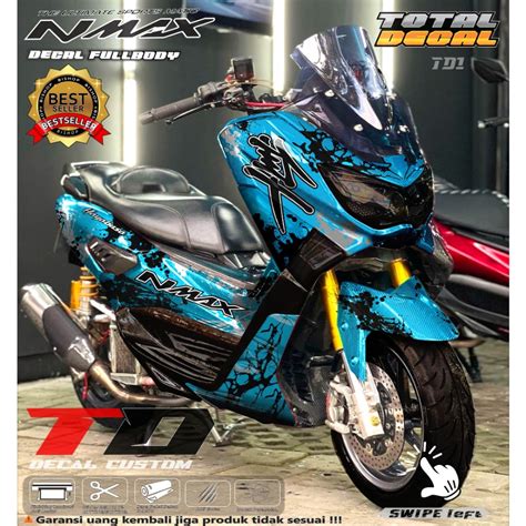 Jual Decal Yamaha Nmax Old Motif Hayabusa V Stiker Variasi Pelindung