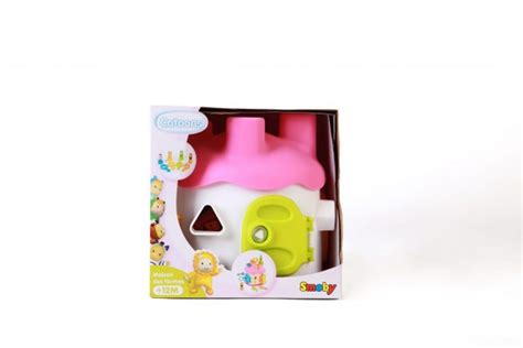 Smoby Jouet De Premier Age Cotoons Maison Des Formes Rose